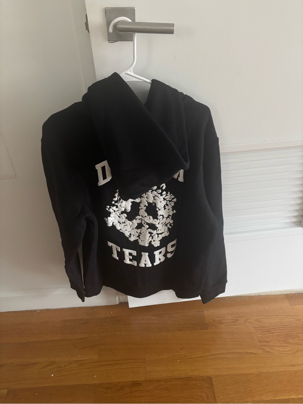 Denim Tears NWT Black Graphic Hoodie Sweatshirt with White Skull Print